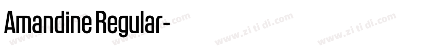 Amandine Regular字体转换 Amandine Regular字体转换